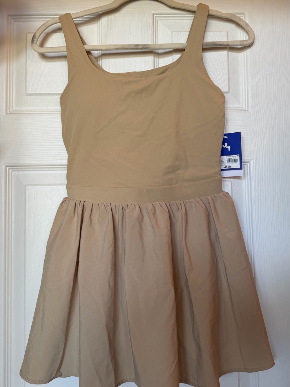 JoyLab Beige Scoop-Neck Tank Dress - Picture 3 of 8